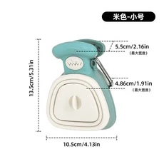 쿠쿠스토어 휴대 접이식 애견 배변봉투 집게 (야외) 특수 산책), 03 Beige S