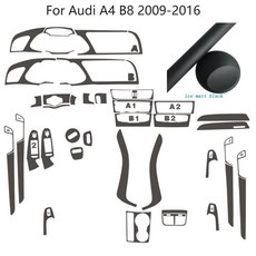 도어 차량용 카본 파이버 자동차 인테리어 센터 콘솔 컬러 몰딩 스티커 데칼 부품, 4. ice matt black, A. Left Hand Drive