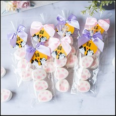 貓掌棉花糖婚禮小物 婚禮小物專屬吊牌 3顆入, 專屬吊牌-貓掌棉花糖3顆入, 10件