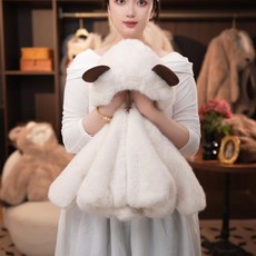 귀여운 노란오리 외투 자켓 잠바 두꺼운 보온 아우터 호랑이 토끼, 120cm, 1개, 심플화이트베어 화이트