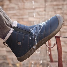 남성 겨울 방한부츠 방수 미끄럼방지 플리스안감 중장년용 패딩화