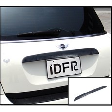 圓夢工廠 Mini R58 2010-15 coupe 水轉卡夢碳纖紋後箱飾條 尾門飾條 後行李箱把手飾條