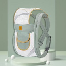 DIU 嬰兒四爪扣揹帶前後兩用透氣網款夏季輕便帶抱娃神器解放雙手, 抹茶綠