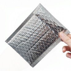 실버 에어캡 봉투 10개 미니 뽁뽁이 포장재 택배 완충 발송 소형, 1개