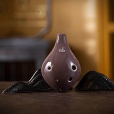 陶笛 六孔初學者款, 1個, 6孔  初學款   灰色,送簡易教程掛繩視頻