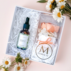 法式小野玫香氛擴香花禮盒 - 落日香檳 30ml 香氛油, 1組, 薰衣草森林