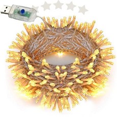 연말 파티 장식용 따뜻한 조명 트리 꾸미기 실내 인테리어 조명 줄 긴 길이 다량, 1개, 상세페이지 참조