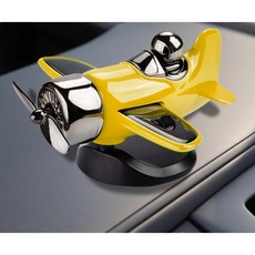 [차량 피규어] 무소음 태양광 비행기조종사 차량 대시보드 피규어 5컬러, 1개, 옐로우