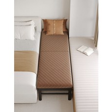 접이식 1인용침대 공간절약형 성인용 측면패널 확장형 간이침대 원룸 휴대용, B_3단계 높이 조절 발패드 딥 커피 190