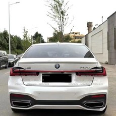 BMW 7 시리즈 16-22 G11 G12 730 740 750 ABS 후면 트렁크 스포일러 호환, 광택 있는 블랙