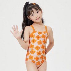 아레나 컬러팜 아동 원피스 클로즈 드롭백 A4SG1GO08ORG
