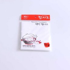 하니 웰빙 찜시트 12매입 찜요리 만두 찜기시트 깔개, 1개
