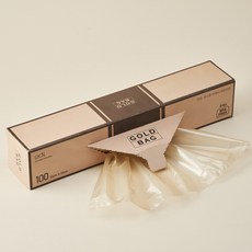 골드백 위생백 키핑백 과일 야채 보관 다회용 비닐봉투 대형 100매, 대(L), 1개, 100개입