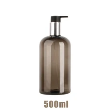 250/500ml 대용량 디스펜서 병 액체 로션 샴푸 비누 프레스 호텔 여행 리필 형, 03 500ml-black, 03 500ml-black, 1개