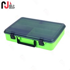 釣友俱樂部 多功能路亞箱 39*27*8CM 漁具收納盒, 綠,39*27*8CM, 1個