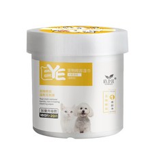 道力其寵物眼部濕巾 淚痕濕紙巾 貓咪清潔去眼垢 貓狗眼睛濕巾 貓犬通用, 眼部-濕巾200片一罐, 1個, 200片