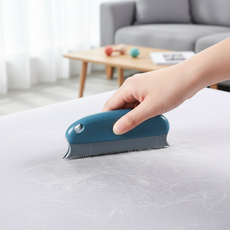 반려동물 털제거 브러쉬 강아지 고양이 먼지 클리너, 털제거기-네이비, 1개