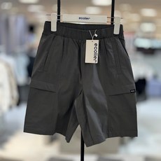 에꼴리에 주니어 시원한 4.5부 반바지 면 나일론 혼방으로 스타일 좋은 반바지 25b1209