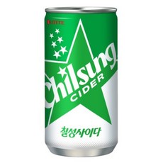 롯데 칠성사이다 캔, 190ml, 10개