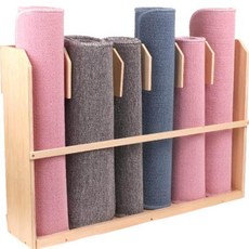 몬테소리매트꽂이 원목 6단 정리함 12단 매트 열두 매달 랙 칸 식스 거치대 바구니, 6칸 카펫 랙
