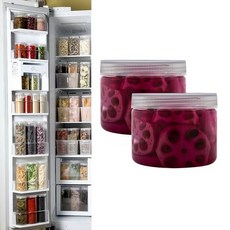 실리쿡 냉장고 수납용기 특소 원형 1+1, 1개입