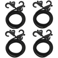 CAMVEREST 핸드카트 자전거 고정끈 다용도 탄성로프, 4개