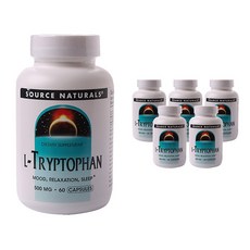 SOURCE NATURALS 左旋色胺酸膠囊 500mg, 60顆, 6罐