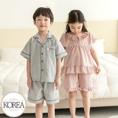 유아 아동 여름 반팔 잠옷 예쁜 주니어 파자마 퍼스트(CP면)