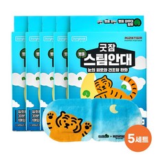 동국제약 굿잠 병풀스팀안대 무직타이거 콜라보 10입 온열스팀 눈관리 뻐근한눈 건조한눈 건조함완화, 5개, 10매