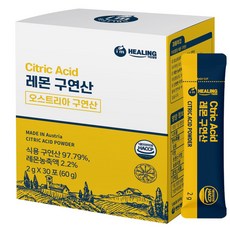 아임힐링 레몬 구연산, 1개, 60g