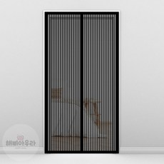 해삐아우라 자석 현관 출입문 모기장 100x210cm 현관방충문