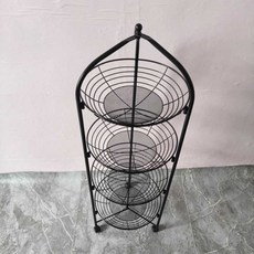 원형 바구니 진열대 화장품 매대 인테리어 전시 선반 A타입