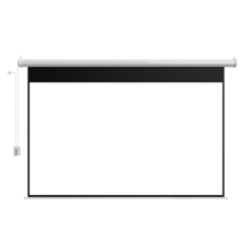 遙控款電動升降布幕，4K超顯影投影布幕，84吋/100吋/120吋可選，簡單安裝家庭影院適用, 白玻纖4K