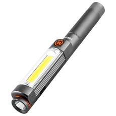 Nebo 富蘭克林 工作燈兩用手電筒, 具有紅色燈光模式, 可充電, NEB-WLT-0022-G, 1個