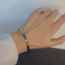 심플 링 원터치 써지컬 스틸 패션 커플 팔찌 캔디플래닛