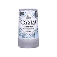 美國CRYSTAL 長效淨味礦物鹽除臭棒40g 無香款 晶燦綺肌體香石 運動消臭石, 1個, 40g