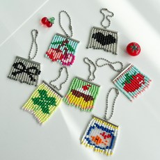 미니 비즈발 키링 만들기 도안 DIY 키트 재료 옷핀 한필 Shop, 1.푸딩