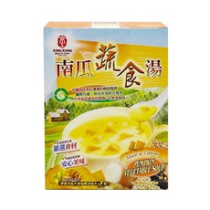 KING KUNG 京工 南瓜蔬菜湯即食沖泡粥 (75克x3包) 方便速食, 75g, 1個