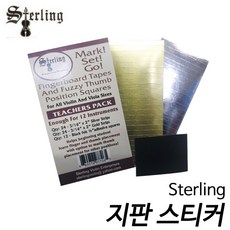 스털링(Sterling)바이올린 비올라 지판스티커/포지션테이프 -teacher pack 12개악기사용가능 현음악기, 1개