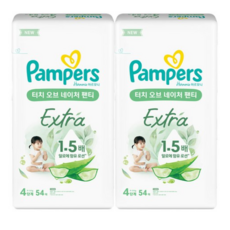 팸퍼스 아르모니 터치 오브 네이처 엑스트라 팬티형 기저귀, 4단계, 108매