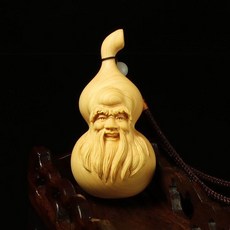 黃楊木 壽星葫蘆 約8公分, 如圖所示, 1個