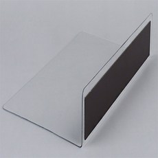 [심플] L형 투명 칸막이 1P 무타공투명파티션