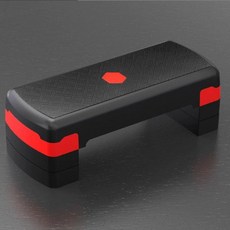 운동용 발받침 스텝퍼 비복근 강화 성인용 스텝 삼중층, 81cm 삼중층 레드, 1개