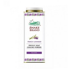 Snake Brand 태국 쿨링 파우더 라벤더 향 280g 2개 세트, 100개