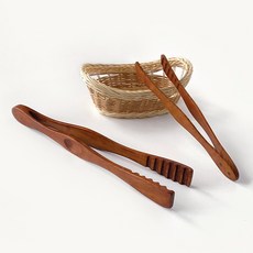 장미목 나무집게 모음 l 요리 주방 캠핑 샐러드 뷔페, 장미목 나무집게 M, 1개