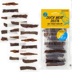 건강 강아지 줄줄이 수제 간식 오리 20개입 (100g), 100g, 1개