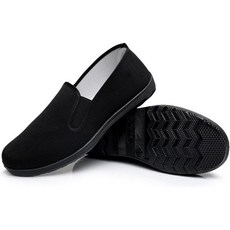 중국 쿵푸 슬리퍼 캔버스 무술 태극권 신발 고무 밑창 남녀공용 전색