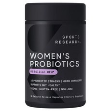 SPORTS RESEARCH 女性650億益生菌緩釋膠囊, 1罐, 單品