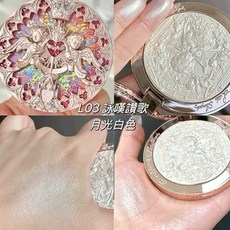 花知曉 Flower knows 小天使浮雕高光粉 官方正品 高光 提亮粉餅, 水光# L03 詠嘆讚歌-月光白色