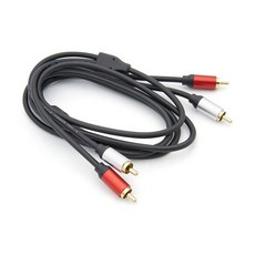 Coms RCA 케이블(2선/최고급)/BT632/무산소동선/1.8M 케이블-기타케이블, 1개